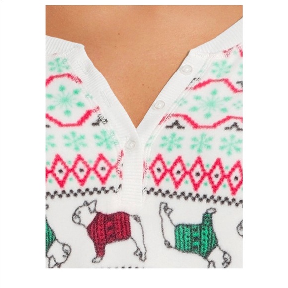 Womens Jaclyn Intimates Christmas Dog PJs Super Soft Fleece Size 2X New - Picture 4 of 5